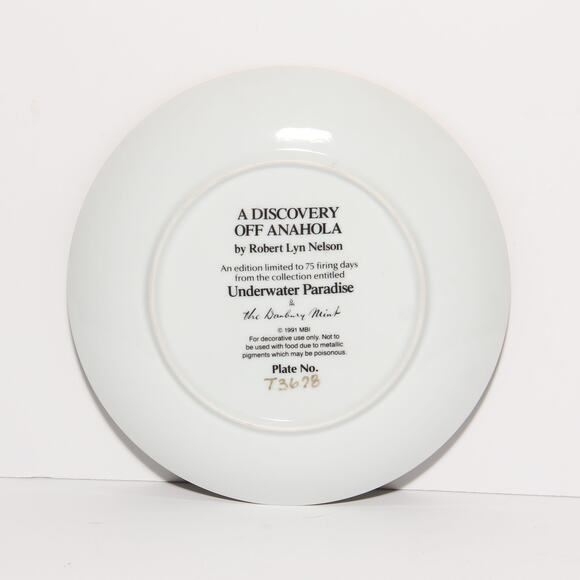 Vintage Danbury Mint A Discovery Off Anahola Decorative Plate - Picture 2 of 2